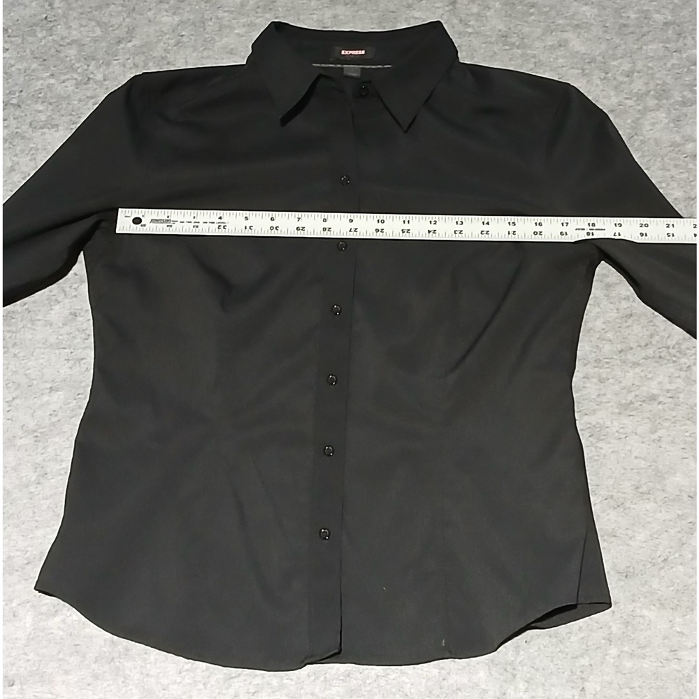 Express Black Button-Down Shirt - Picture 3 of 5